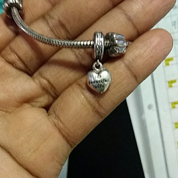 COPY - Sterling silver Pandora Bracelet with two … - Picture 2 of 7